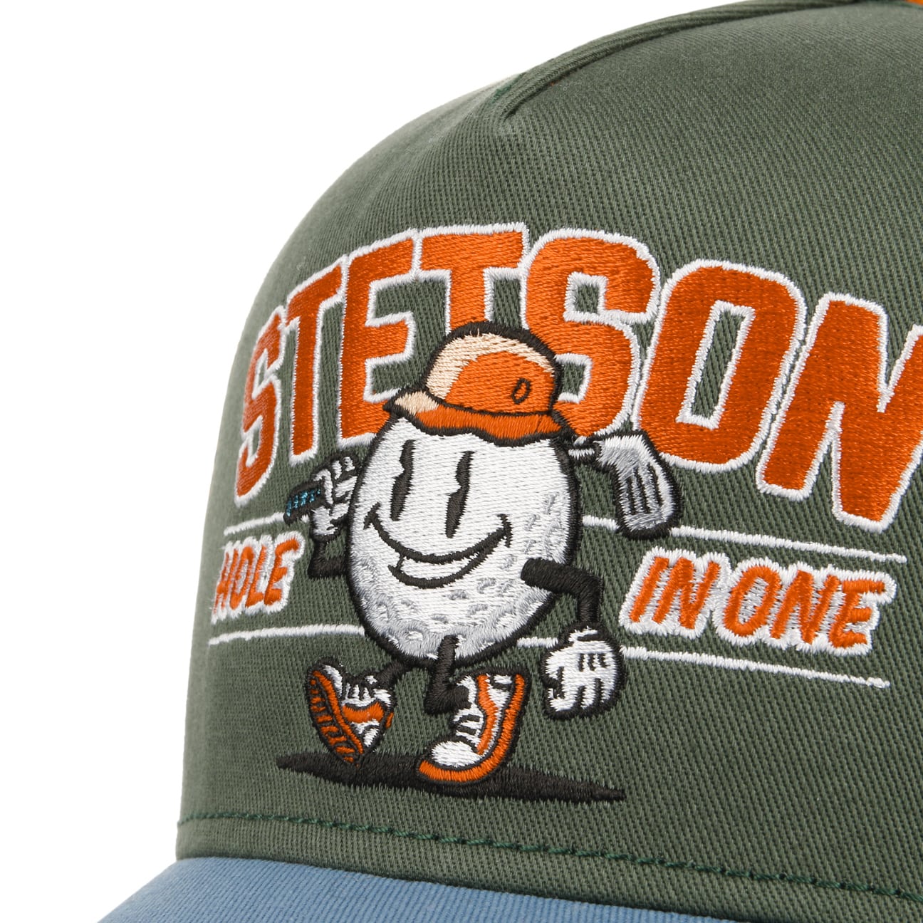 Hole in One Trucker Cap - Blue/Green