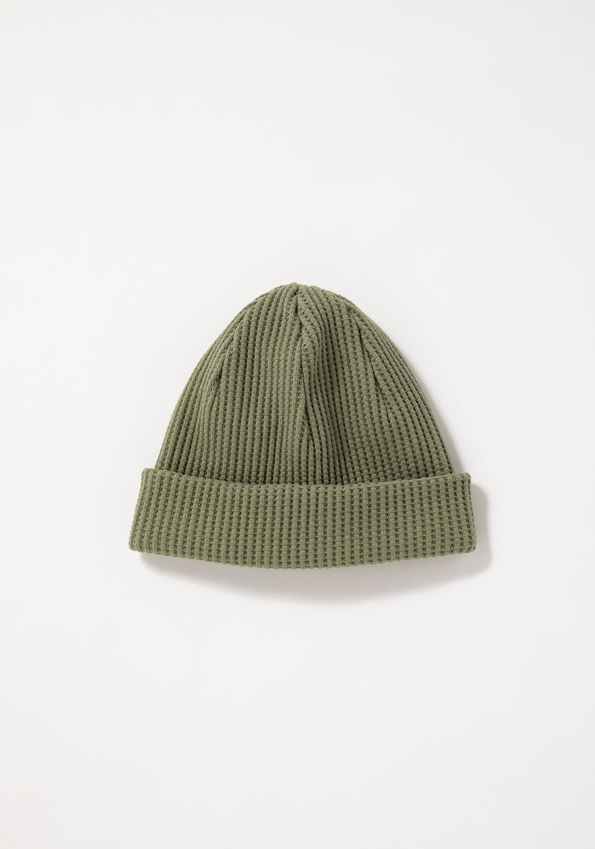 Waffle Knit Cap - Olive