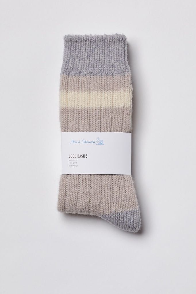 GOOD BASICS Socks - Nature mel