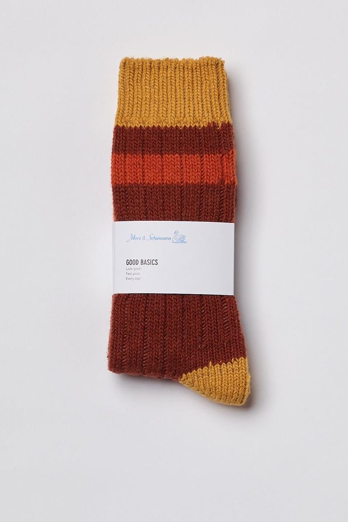 GOOD BASICS Socks - Chestnut