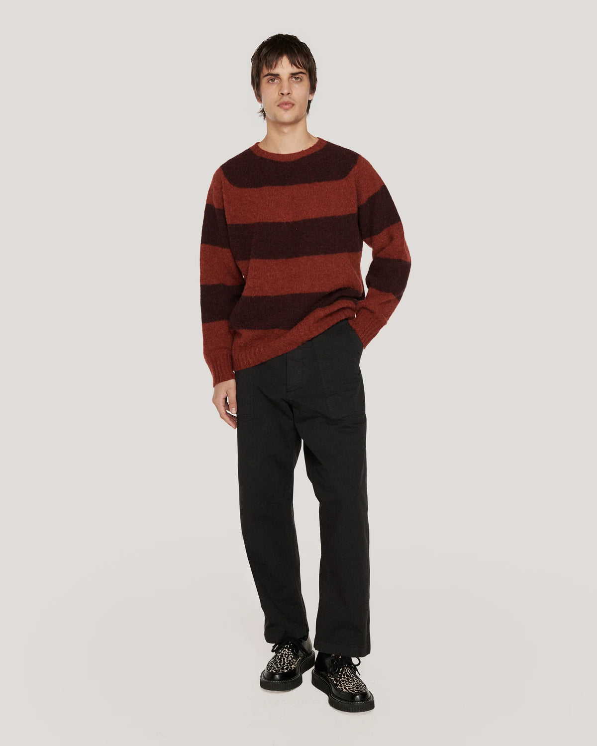 SUEDEHEAD STRIPE CREW KNIT