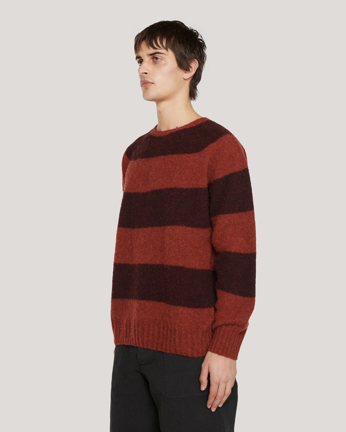 SUEDEHEAD STRIPE CREW KNIT