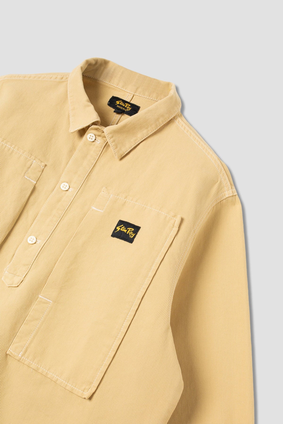 PAINTERS POP OVER SHIRT - Khaki Bedford Cord