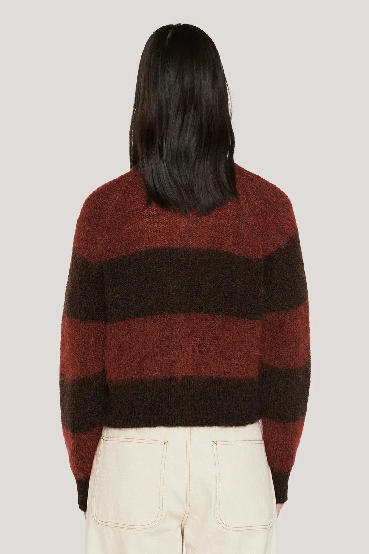 YMC FOXTAIL STRIPE CARDIGAN