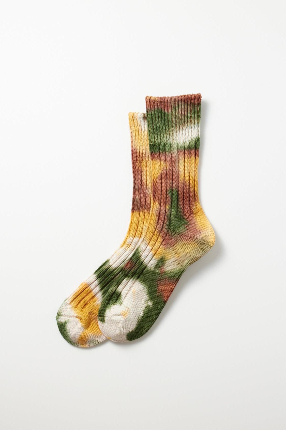 ROTOTO Chunky Ribbed Crew Socks "Tie-Dye" - 4 Options