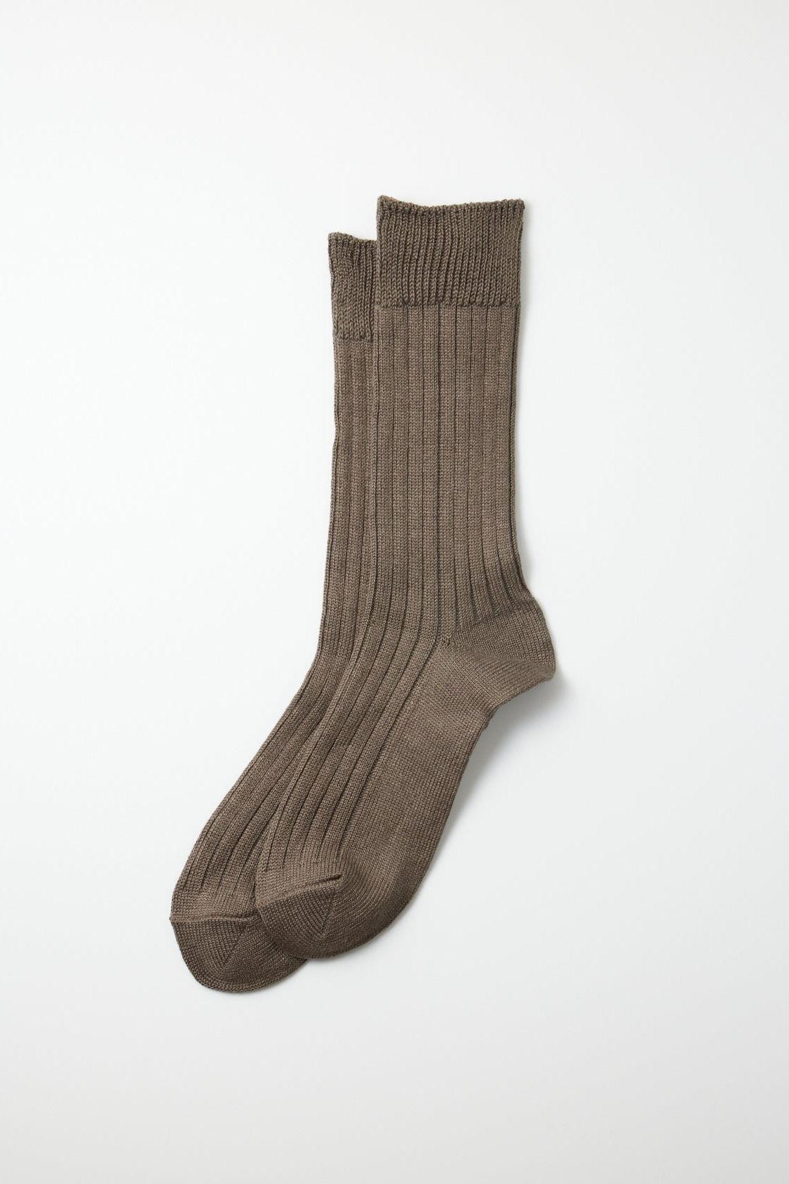 ROTOTO Linen Cotton Ribbed Crew Socks - 3 Options