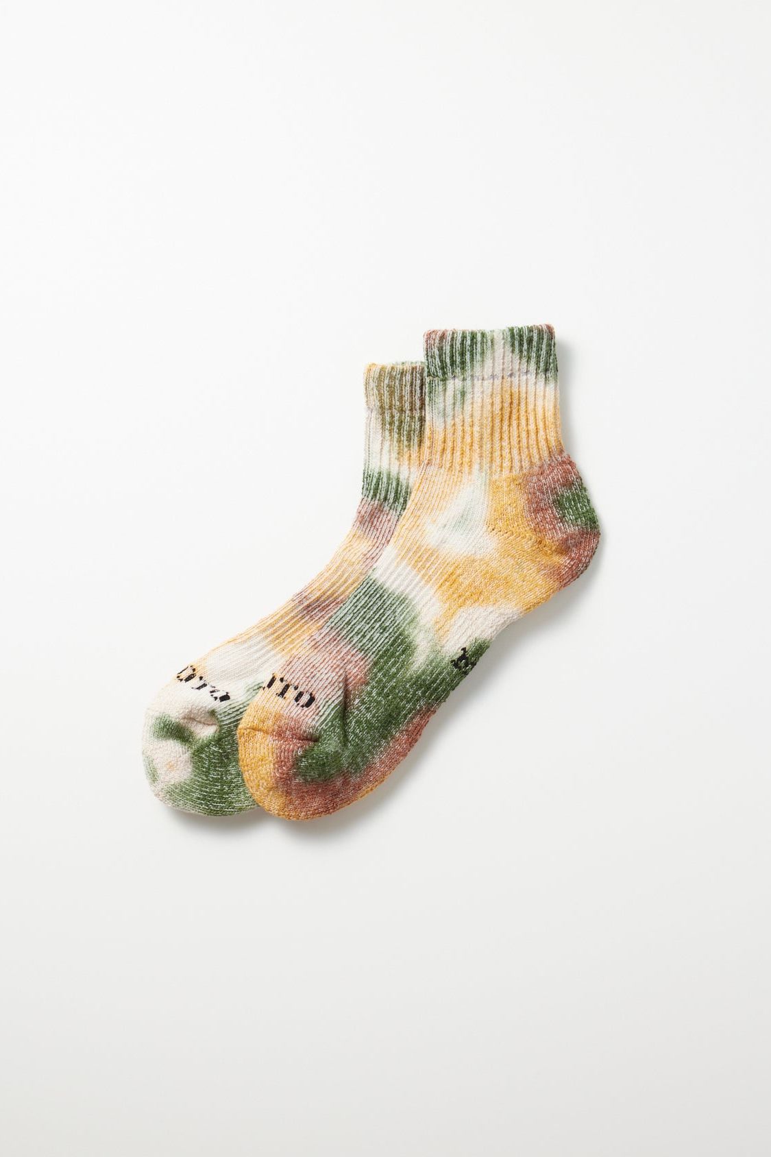 ROTOTO Hemp/Organic Cotton Pile Ankle Socks "Tie-Dye" - 3 Options