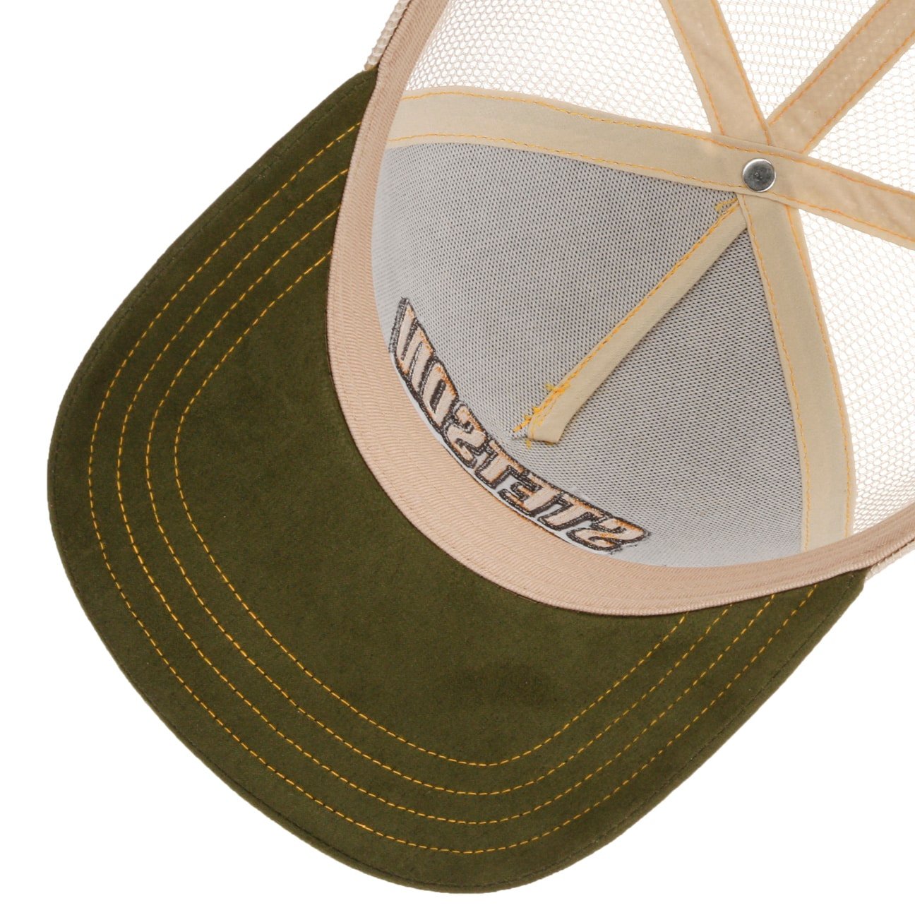 Stetson Racing Trucker Cap - Green/Beige