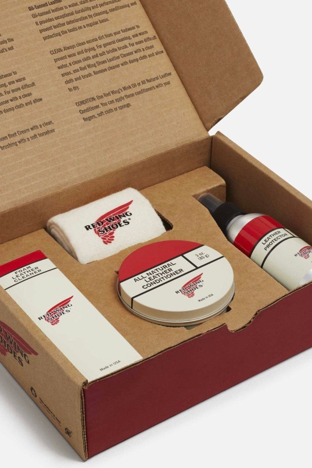 Red Wing 98030 Oil Tanned Leather Care Set