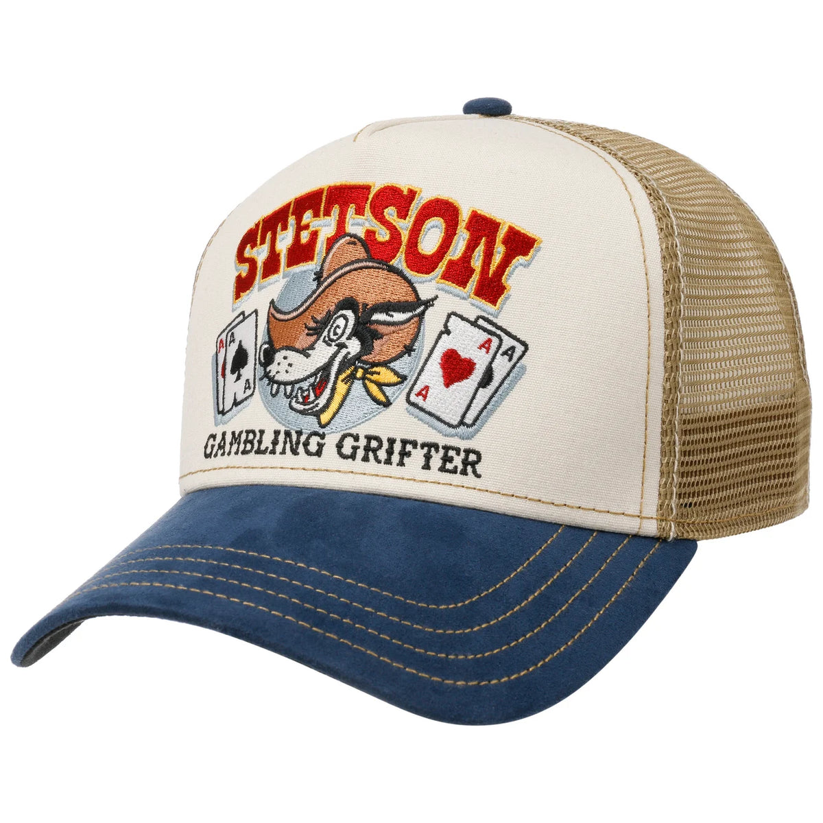 Stetson Gambling Grifter Trucker Cap - Beige