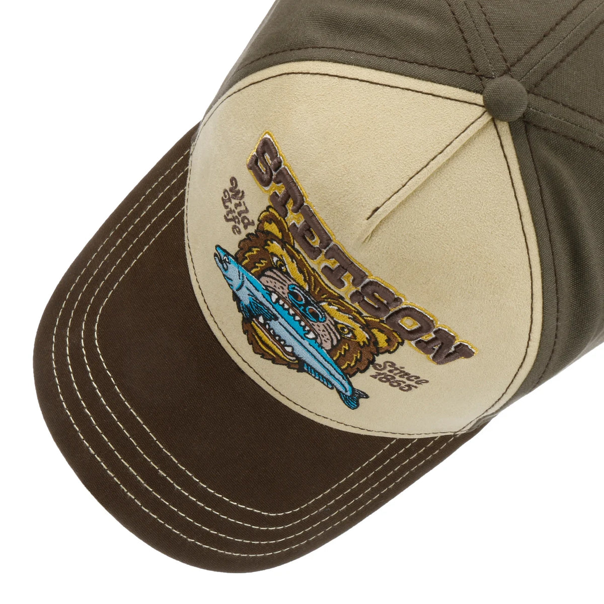 Stetson Wild Life Since 1985 Trucker Cap - Beige/Brown