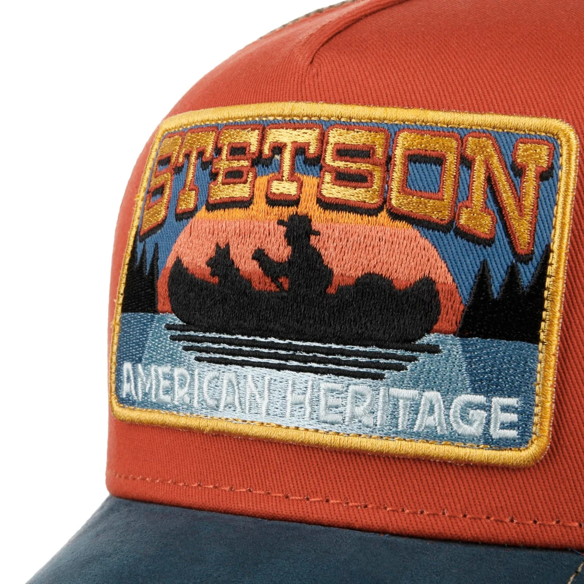 Stetson Canoe Trucker Hat - Blue/Red