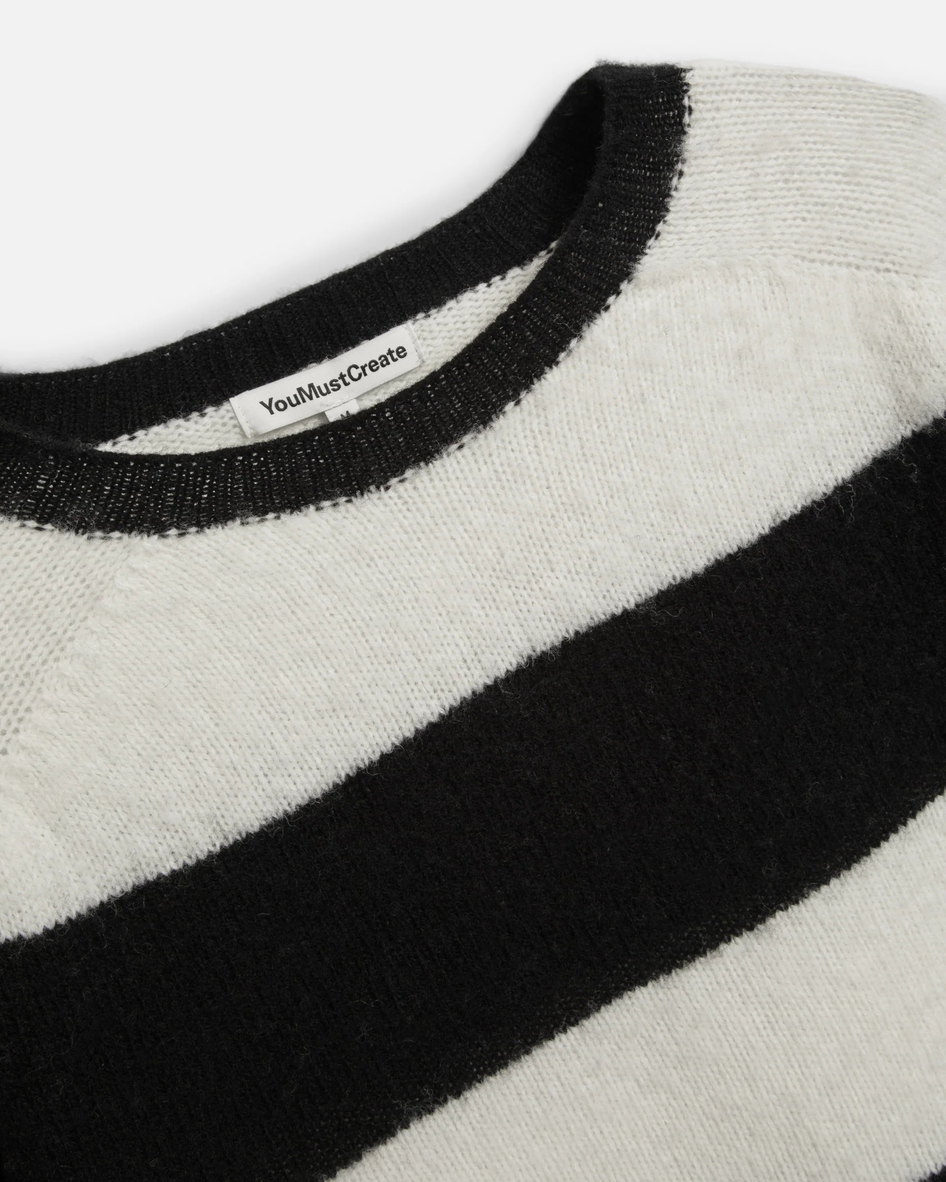 Suedehead Stripe Knit - Black/Cream