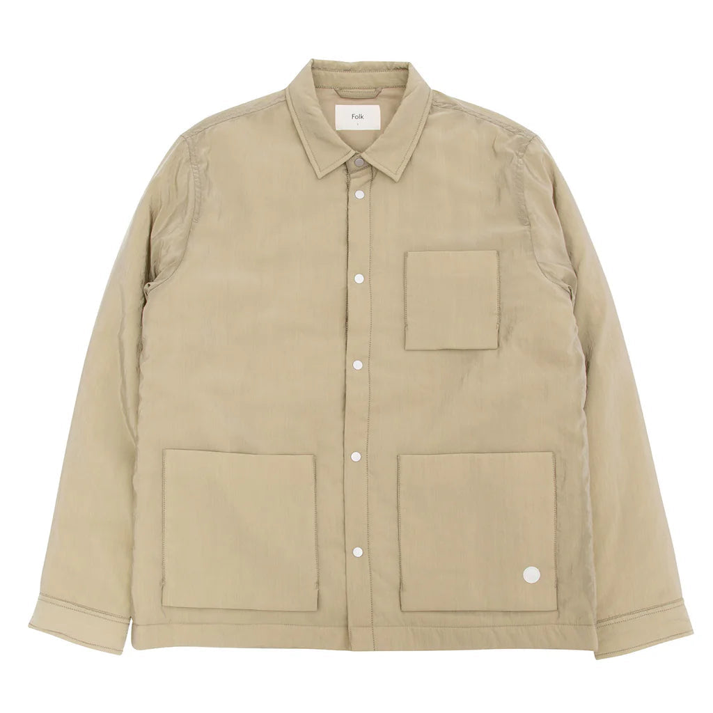 Folk Wadded Assembly Jacket - Sage Green