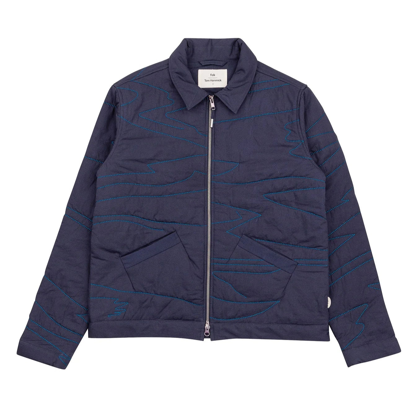 Folk Signal Blouson - Navy Quilt TH