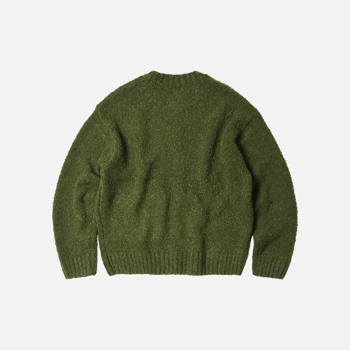 ALPACA BOUCLE KNIT OLIVE