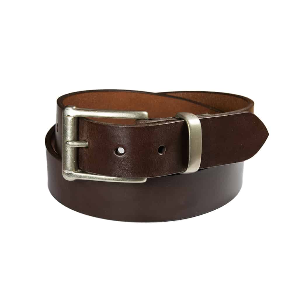 Barnes and Moore Garrison Belt - Deep Honey/Nickel