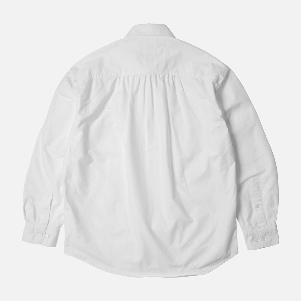 CIGARETTE POCKET CHAMBRAY SHIRT WHITE