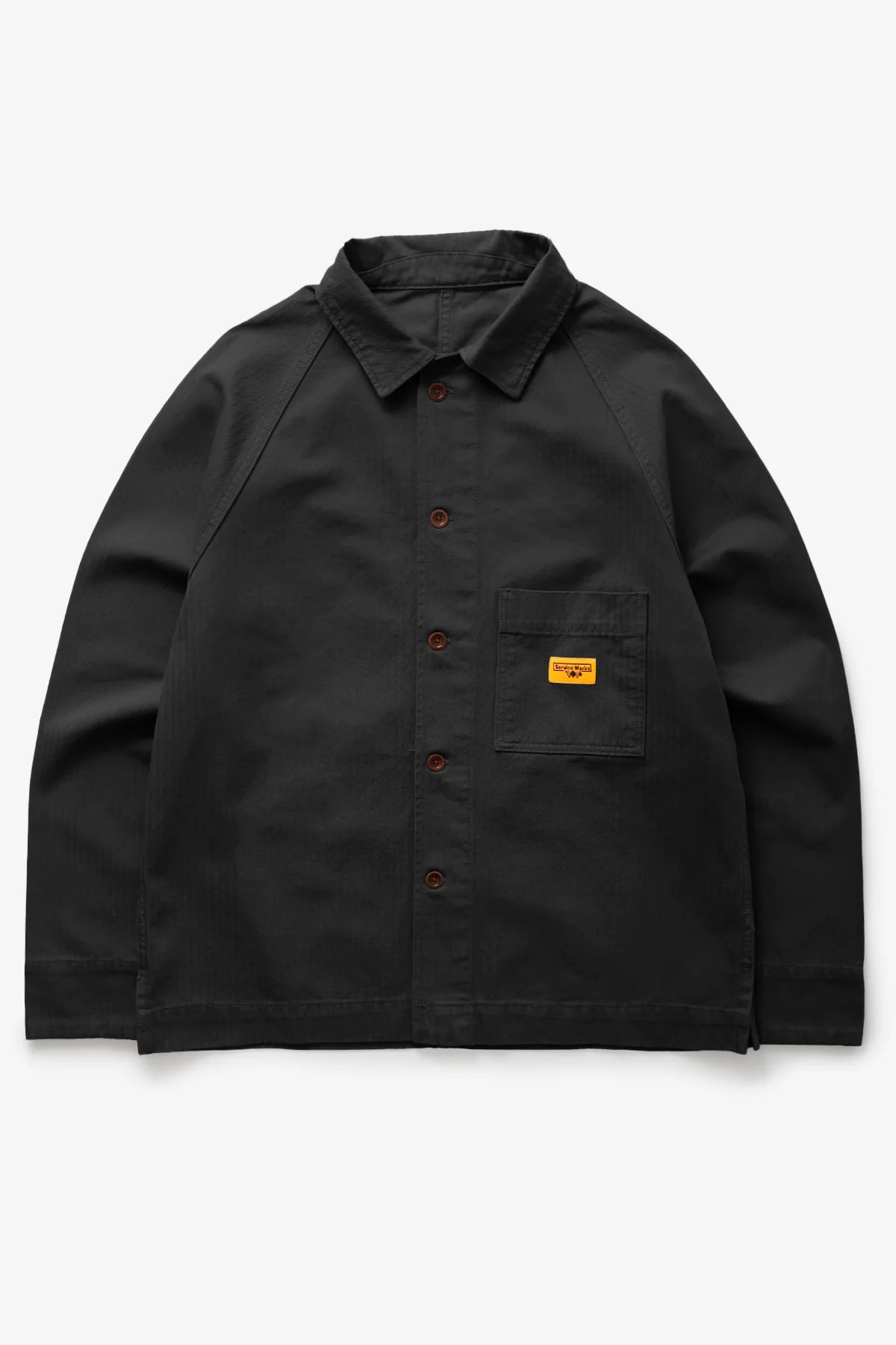 Herringbone Front Of House Jacket - Black