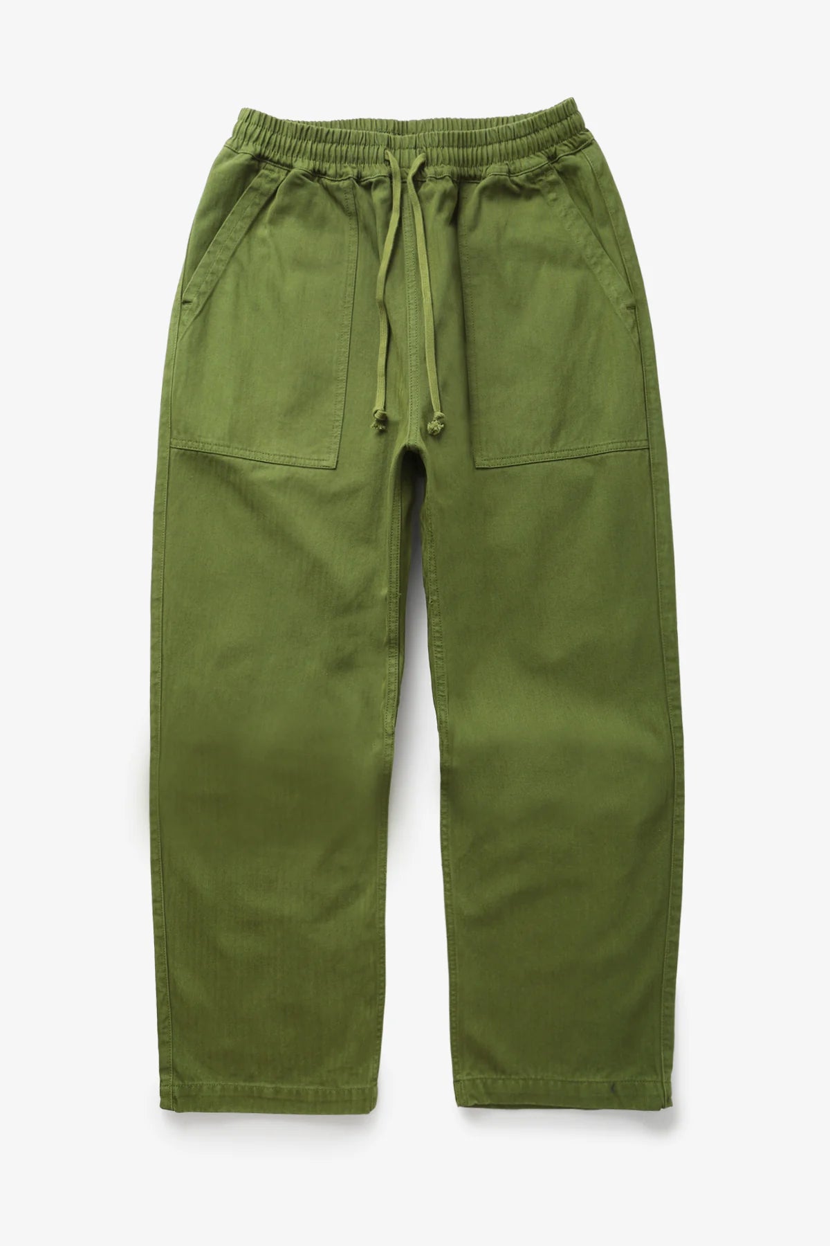 Herringbone Chef Pants - Pesto