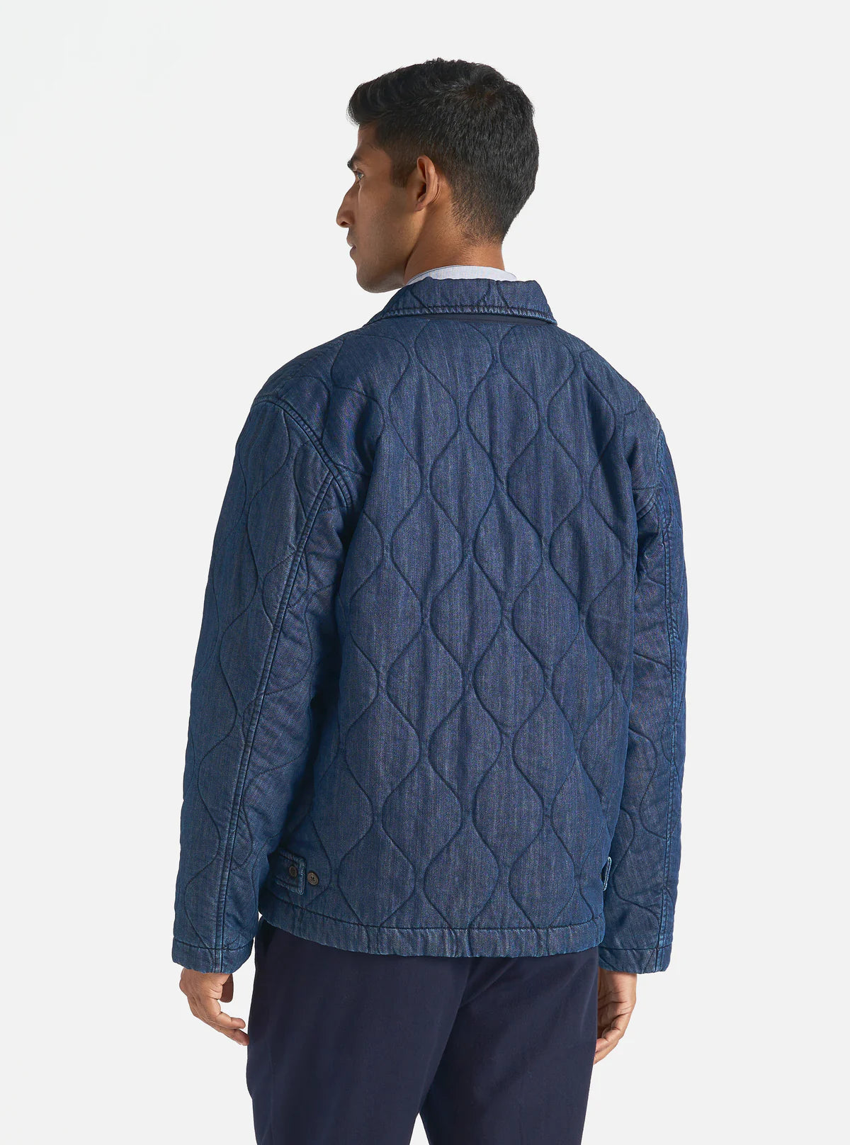 Universal Works - Gower Jacket in Indigo Quilt Denim